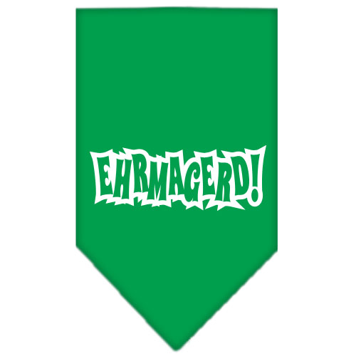 Ehrmagerd Screen Print Bandana Emerald Green Small